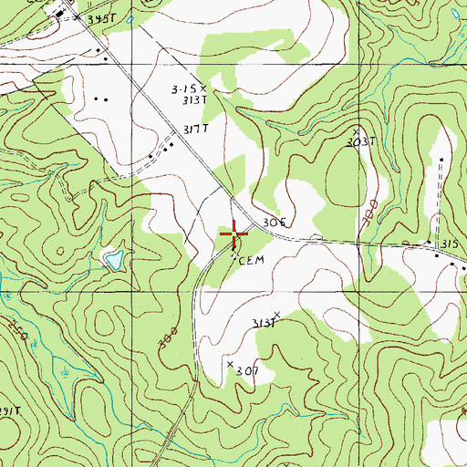 Topographic Map of Saint James Church, SC