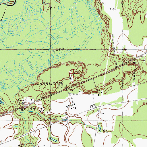 Topographic Map of Saint Johns Church, SC