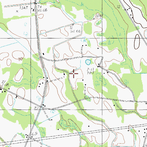 Topographic Map of Saint Luke Church, SC