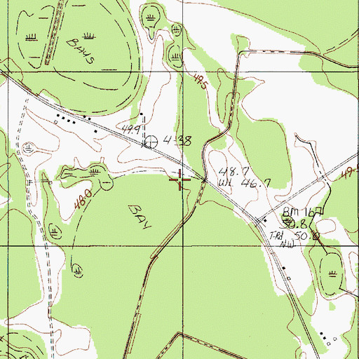 Topographic Map of Saint Lukes Church, SC