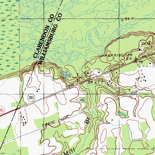 Topographic Map of Saint Lukes Church, SC