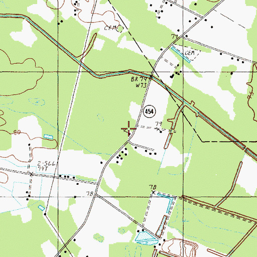 Topographic Map of Saint Lukes School, SC
