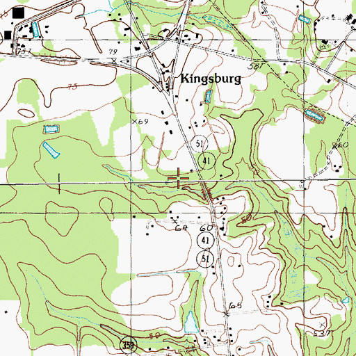Topographic Map of Saint Mark School, SC