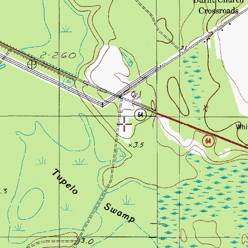 Topographic Map of Saint Marks Church, SC