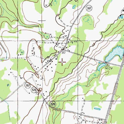 Topographic Map of Saint Matthews School, SC