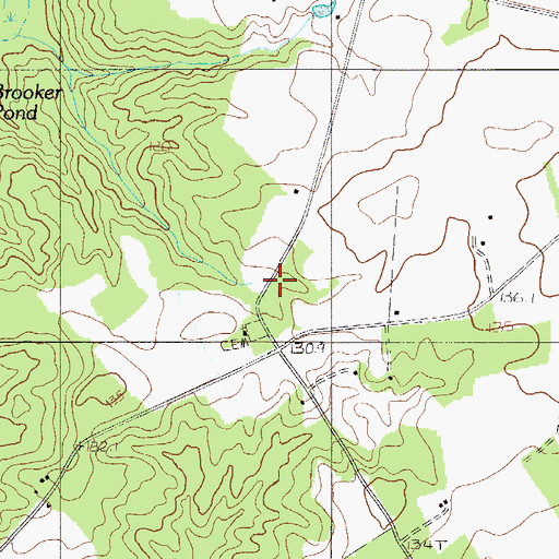 Topographic Map of Saint Paul Church, SC