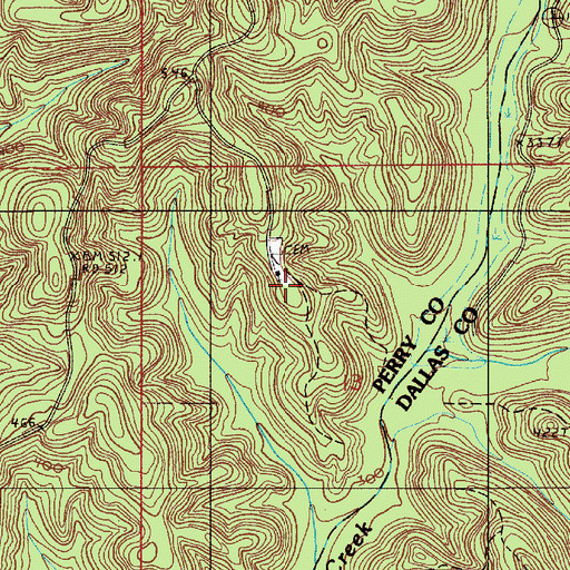 Topographic Map of Medline Baptist Church, AL