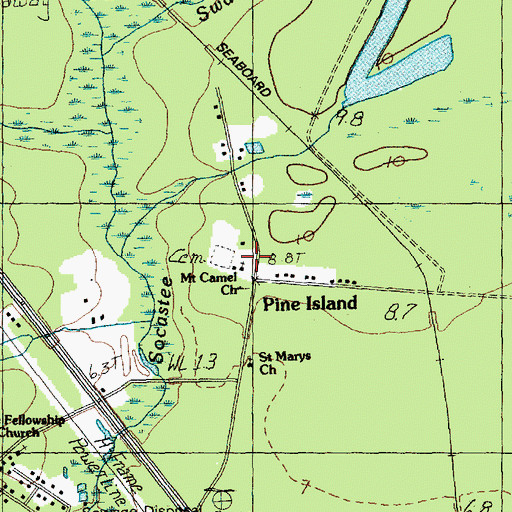 Topographic Map of Saint Stephen Church, SC