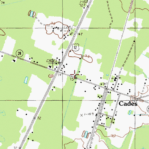 Topographic Map of Saint Stephen Church, SC