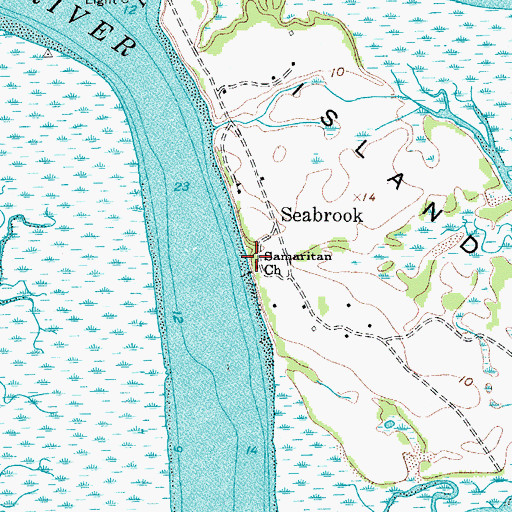 Topographic Map of Samaritan Church, SC