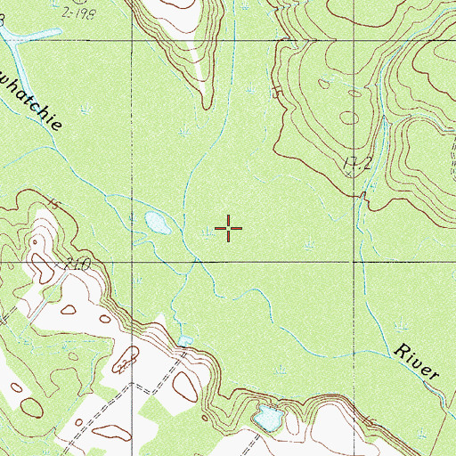 Topographic Map of Sanders Branch, SC