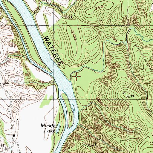 Topographic Map of Sanders Creek, SC