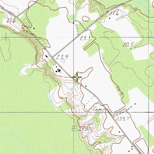 Topographic Map of Sandhill School, SC