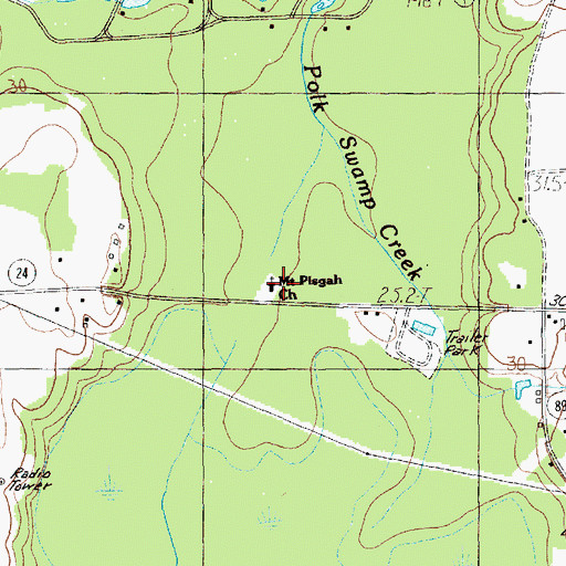 Topographic Map of Sandhill School, SC