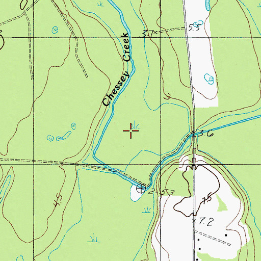 Topographic Map of Sandy Dam Branch, SC