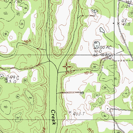 Topographic Map of Sandy Run, SC