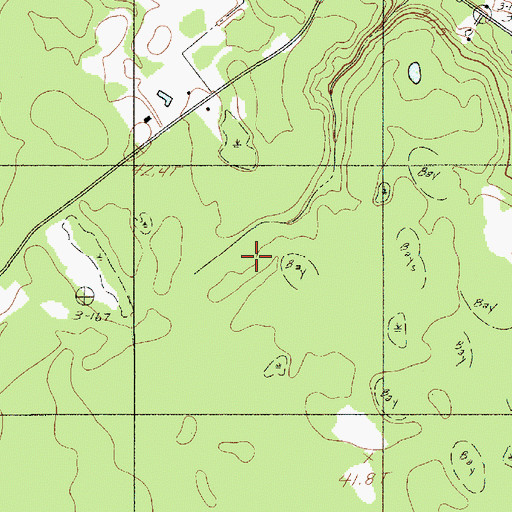 Topographic Map of Sandy Run Church, SC