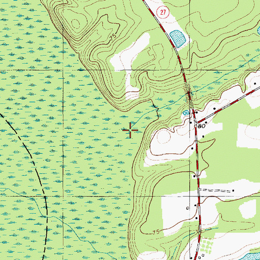 Topographic Map of Santee Branch, SC
