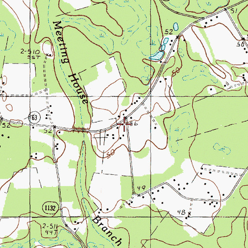 Topographic Map of Santee Church, SC