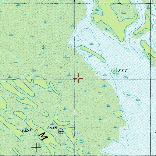 Topographic Map of Santee Cooper Reservation, SC