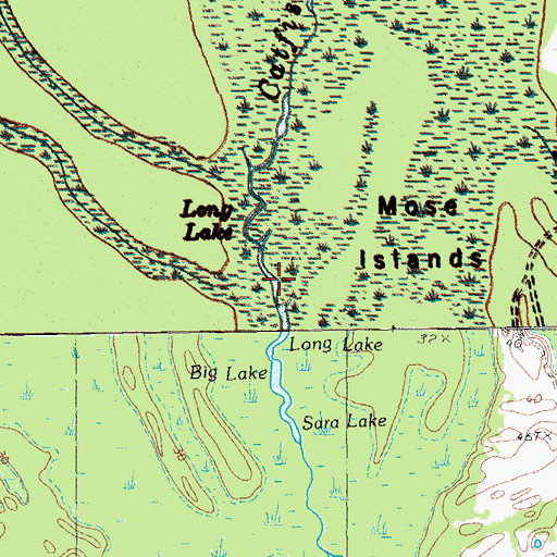 Topographic Map of Sara Lake, SC