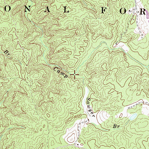 Topographic Map of Sawyer Branch, SC