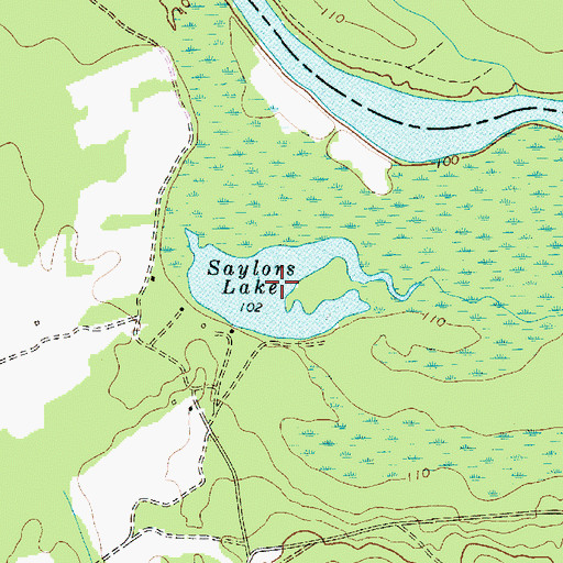 Topographic Map of Saylors Lake, SC