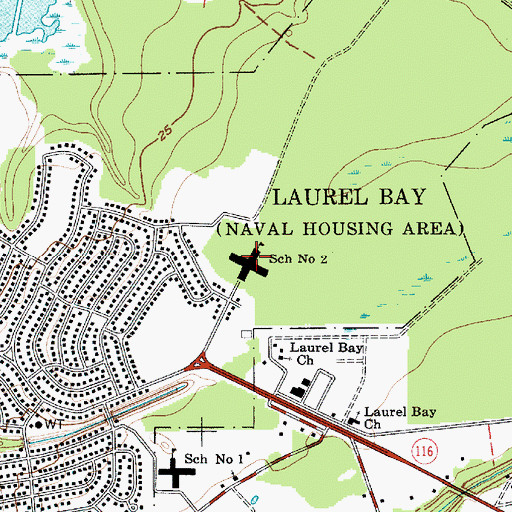 Topographic Map of School Number 2, SC
