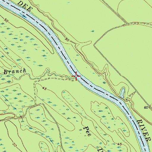 Topographic Map of Schoolhouse Branch, SC