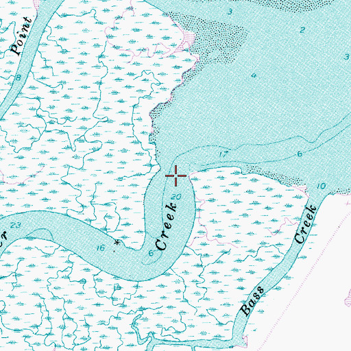 Topographic Map of Schooner Creek, SC