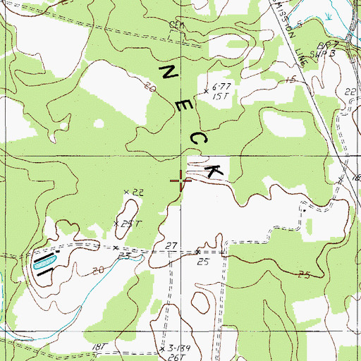 Topographic Map of Scotts Neck, SC