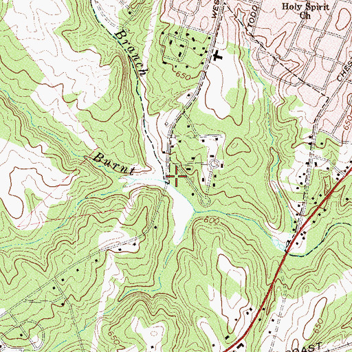 Topographic Map of Scout Branch, SC