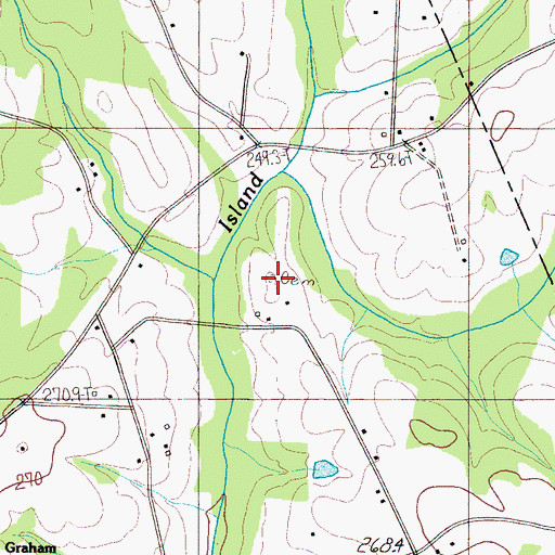 Topographic Map of Scruggs Cemetery, SC
