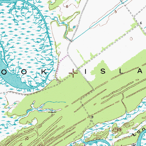 Topographic Map of Seabrook Island, SC