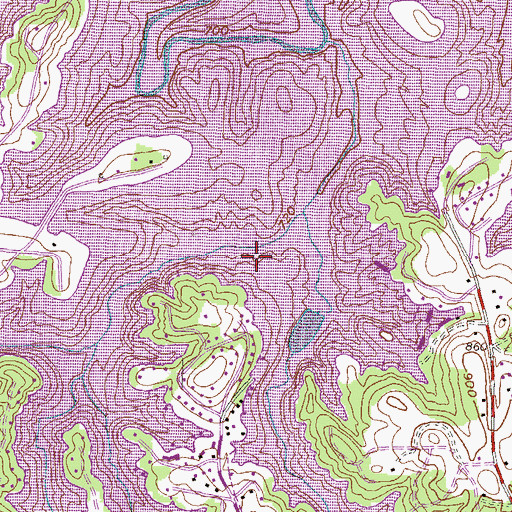 Topographic Map of Seneca Reservoir, SC