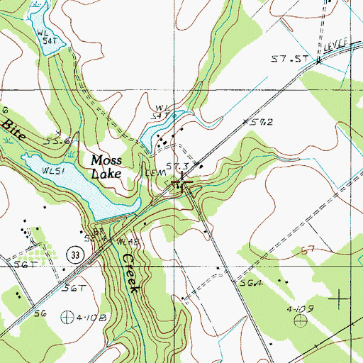 Topographic Map of Shady Grove Church, SC