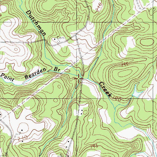 Topographic Map of Shands Branch, SC