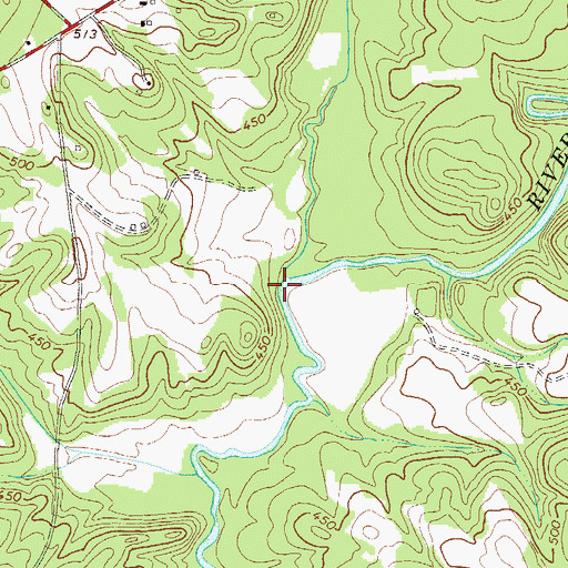 Topographic Map of Shanklin Creek, SC