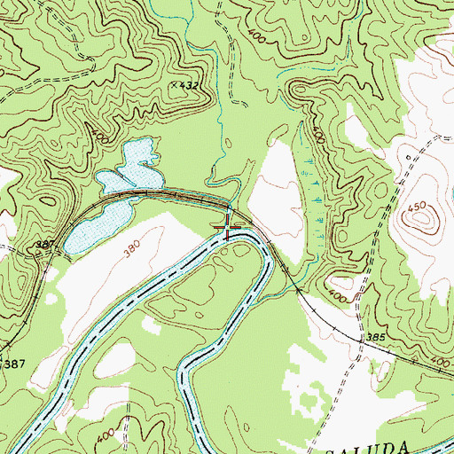 Topographic Map of Sharps Branch, SC