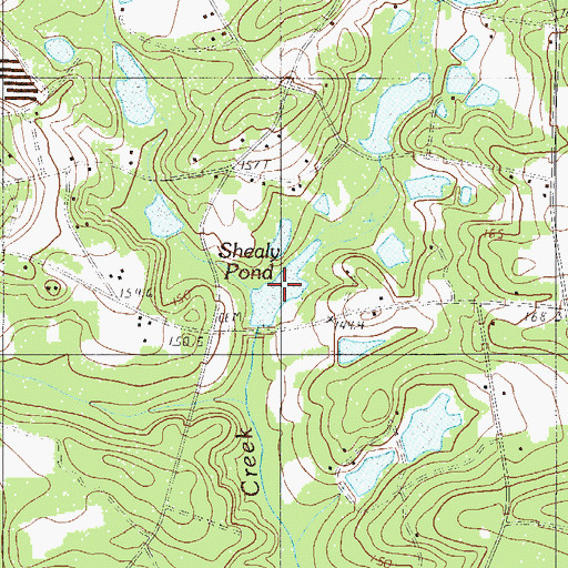 Topographic Map of Shealy Pond, SC