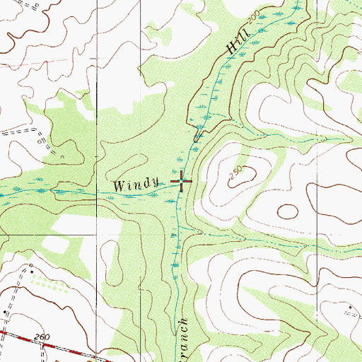 Topographic Map of Sheepford Branch, SC