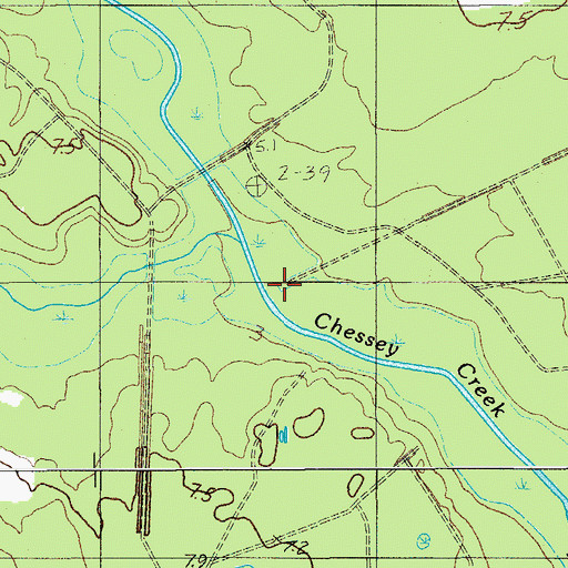 Topographic Map of Shereau Branch, SC