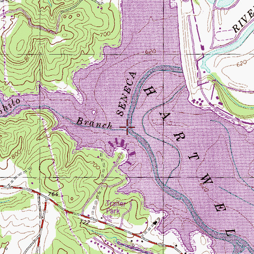 Topographic Map of Shiloh Branch, SC