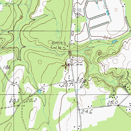 Topographic Map of Shiloh Church, SC