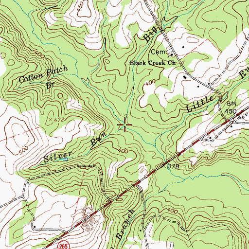 Topographic Map of Silver Run, SC