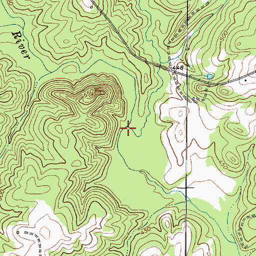 Topographic Map of Simmons Creek, SC
