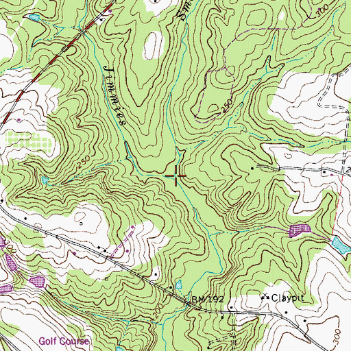 Topographic Map of Smarsh Branch, SC