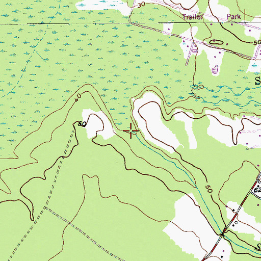 Topographic Map of Smith Branch, SC