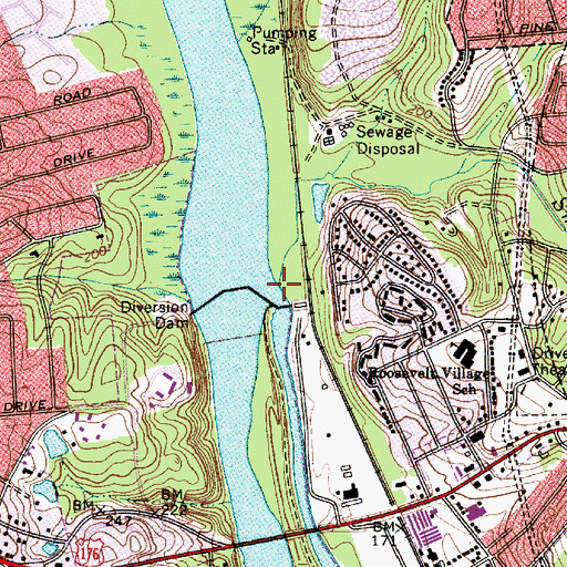 Topographic Map of Smith Branch, SC