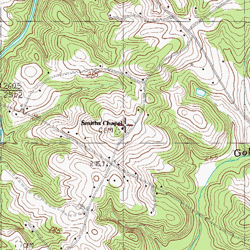 Topographic Map of Smiths Chapel, SC